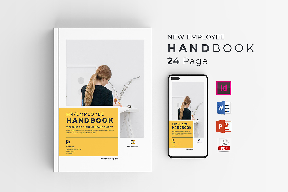 Employee Handbook Bundle | Word, IND, a Brochure Template by obayes (Photo 21 of 75)
