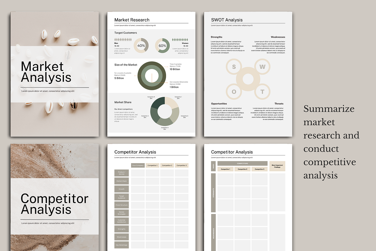 Business Plan Template Canva - Beige, a Presentation Template by PayuStudio (Photo 5 of 10)