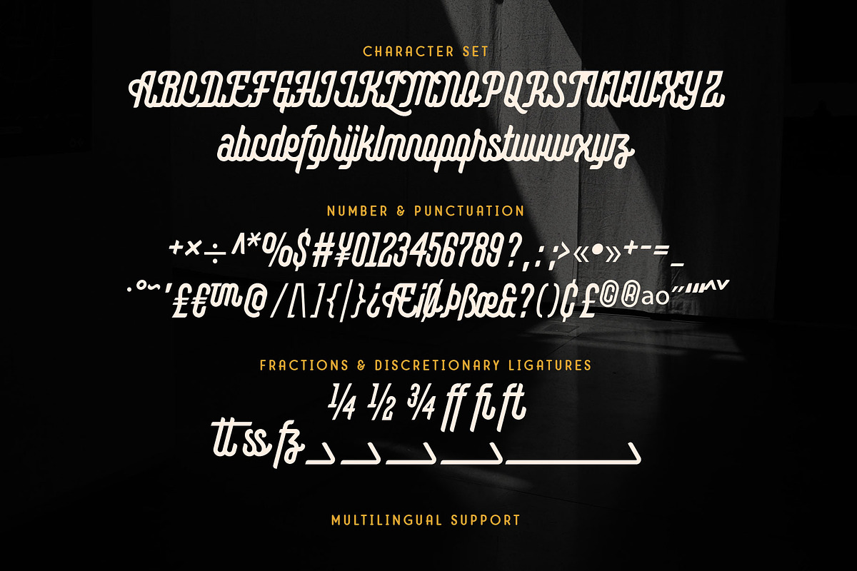 Montagna - Elegant Monoline, a Script Font by Arterfak Project (Photo 13 of 13)