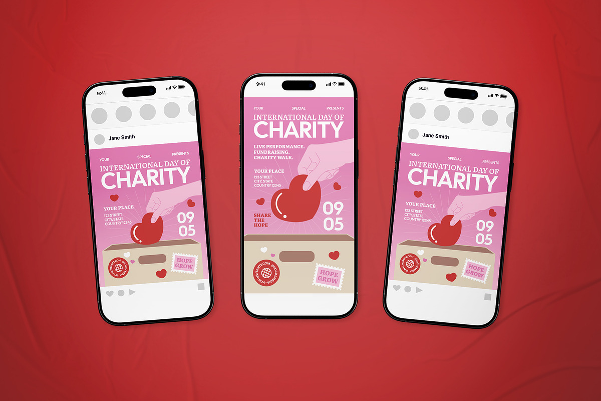 International Day Of Charity Flyer, a Flyer Template by The Good Store (Photo 2 of 2)