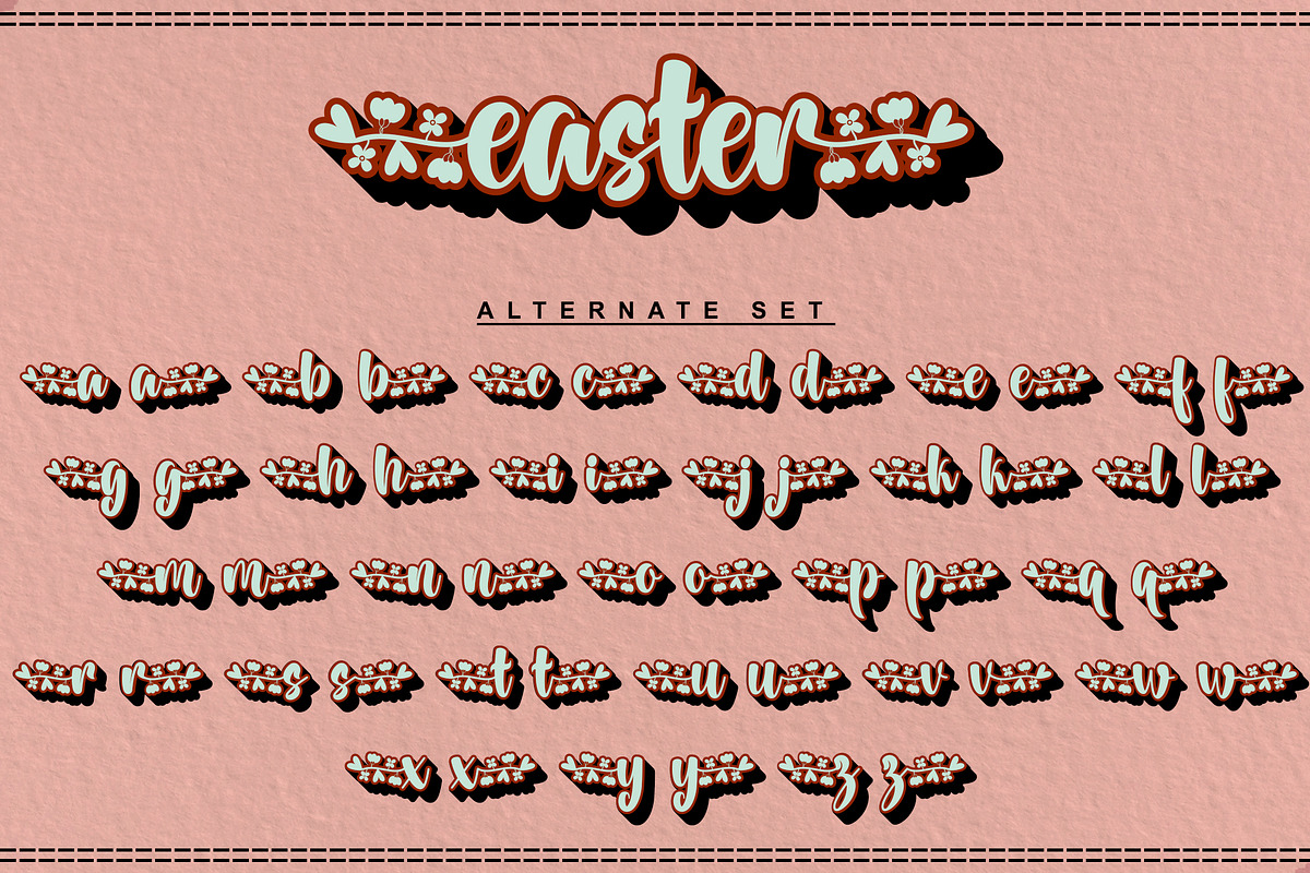 Easter | Handwritten Bold Font, a Handwritten Font by Aveni Letter Type (Photo 9 of 9)