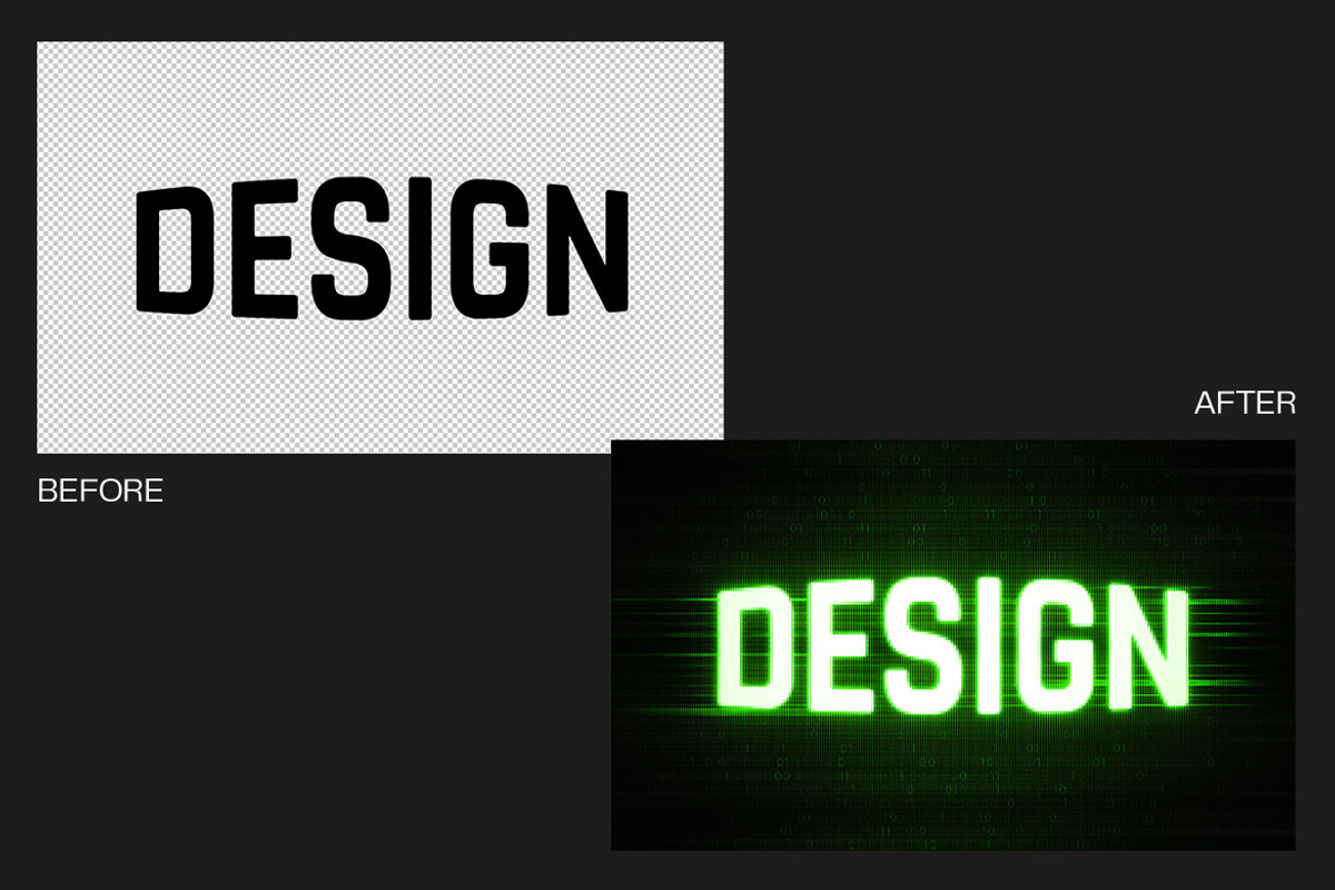 Matrix Style Text Effect, a Layer Style Add-On by dokudokunomi