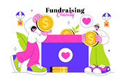 10 Fundraising Charity Illustration, a Person Illustration by denayunebgt (Thumbnail 4 of 4)