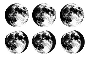 Moon Phases Stamp Brushes