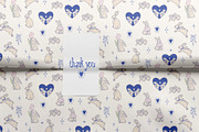 SWEET BUNNY hand drawn vector pack, an Animal Illustration by yabluko_draws (Thumbnail 7 of 7)