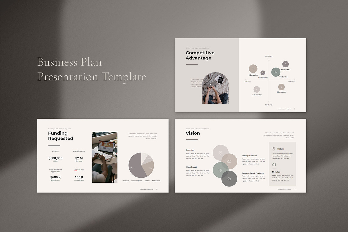 Business Plan Presentation Template, a Presentation Template by CreativityForest (Photo 3 of 13)