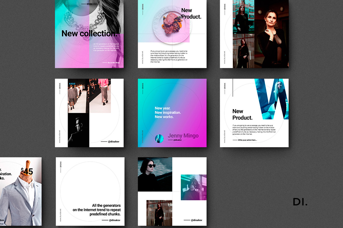 BRONX Social Media + Bonus, a Social Media Template by Presentations Studio (Photo 4 of 14)