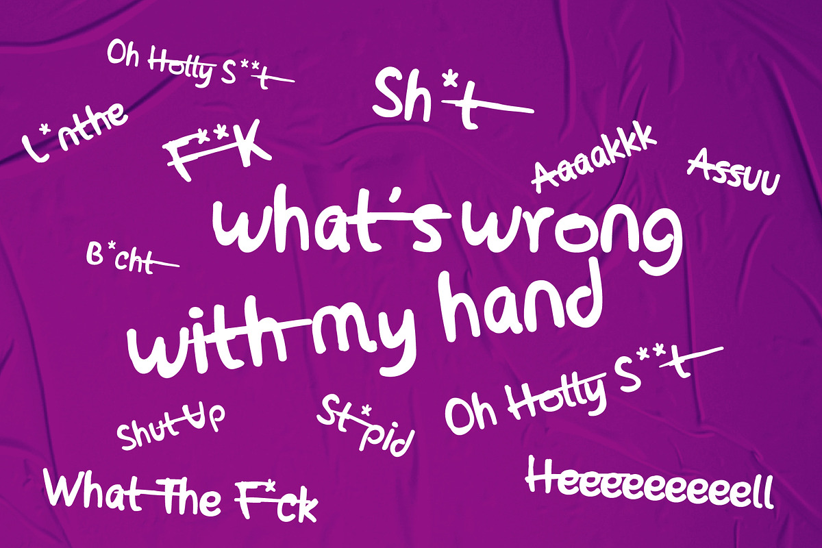 Oh My Hand Scrip Font