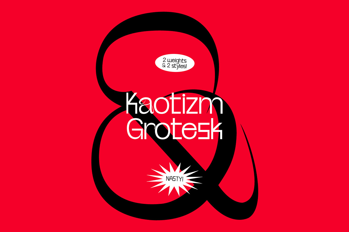Kaotizm - Grotesk Typeface, a Sans Serif Font by Kulturë Type (Photo 1 of 10)