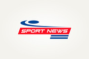 sports news with kicked ball logo, a Branding & Logo Template by Blazybone (Thumbnail 2 of 2)