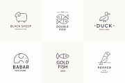 Animals - Outline Icons & Logos, a Branding & Logo Template by Paulina Sara Design (Thumbnail 10 of 12)