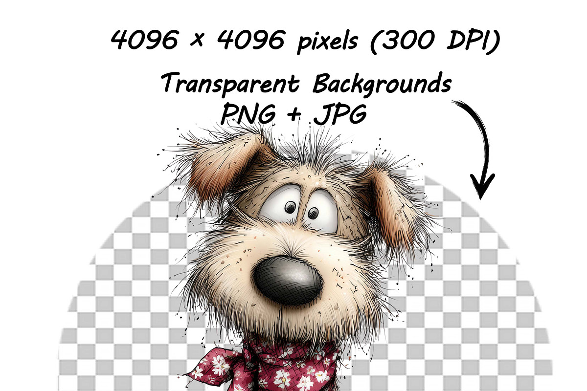 Whimsical Dogs Floral Clipart Spring, a Graphic by one-touch (Photo 9 of 19)