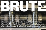 Brute Sans Font Packet, a Sans Serif Font by Wiescher Design (Thumbnail 5 of 6)