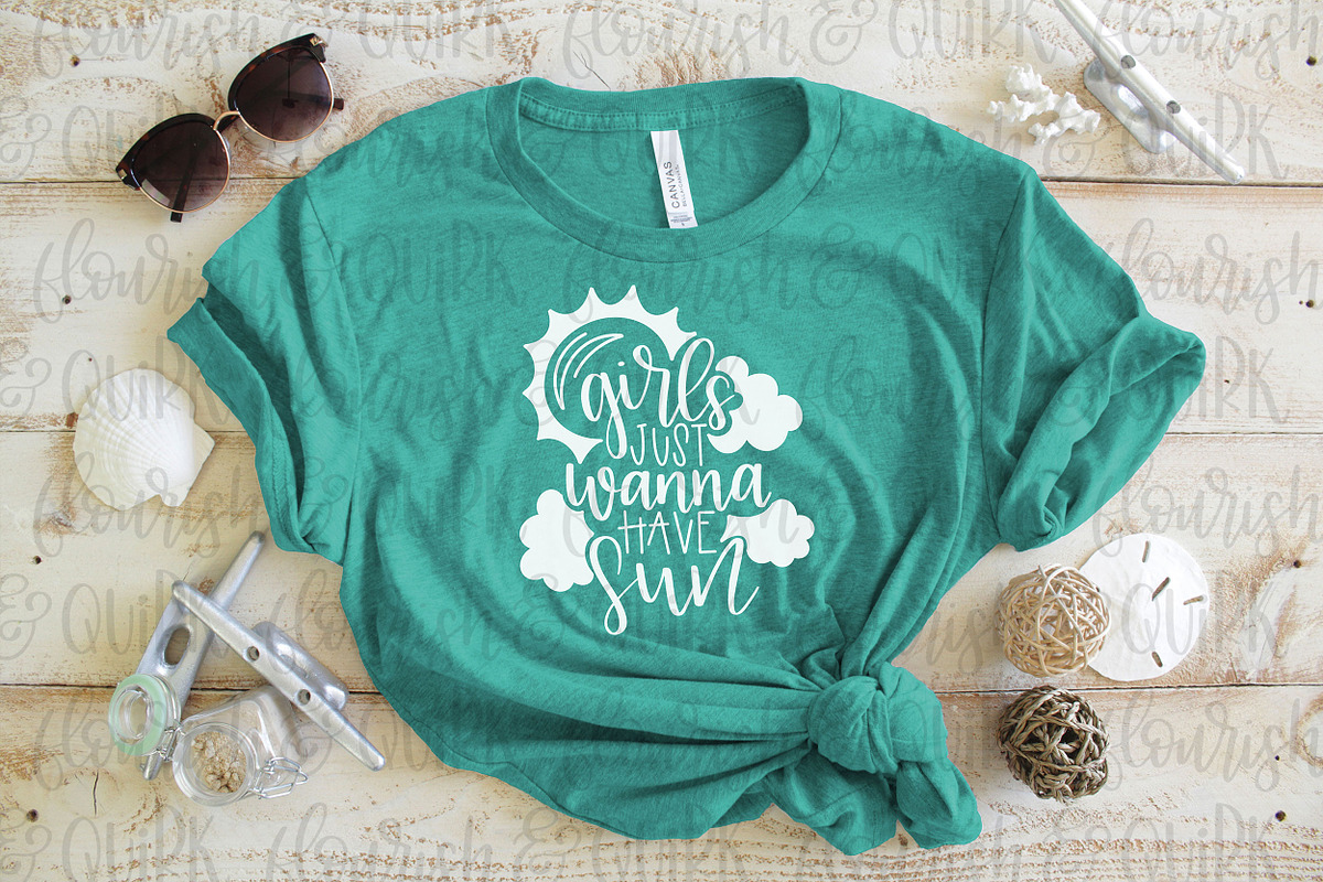 Bella + Canvas 3001 CVC Beach Mockup, a Shirt Mockup by Allison Affourtit Mocks (Photo 2 of 4)