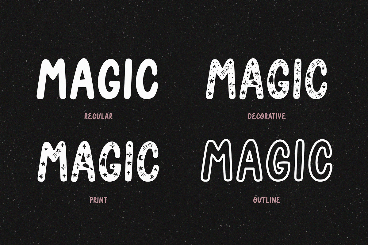 Space walk | Playful font, a Font by JuliaVolkova (Photo 8 of 9)