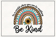 Be Kind Leopard Rainbow Sublimation, a Work Illustration by CraftArtStudio (Thumbnail 1 of 4)