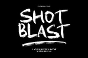 Shot Blast - Handwritten Brush, a Handwritten Font by tebaltipislab (Thumbnail 1 of 10)