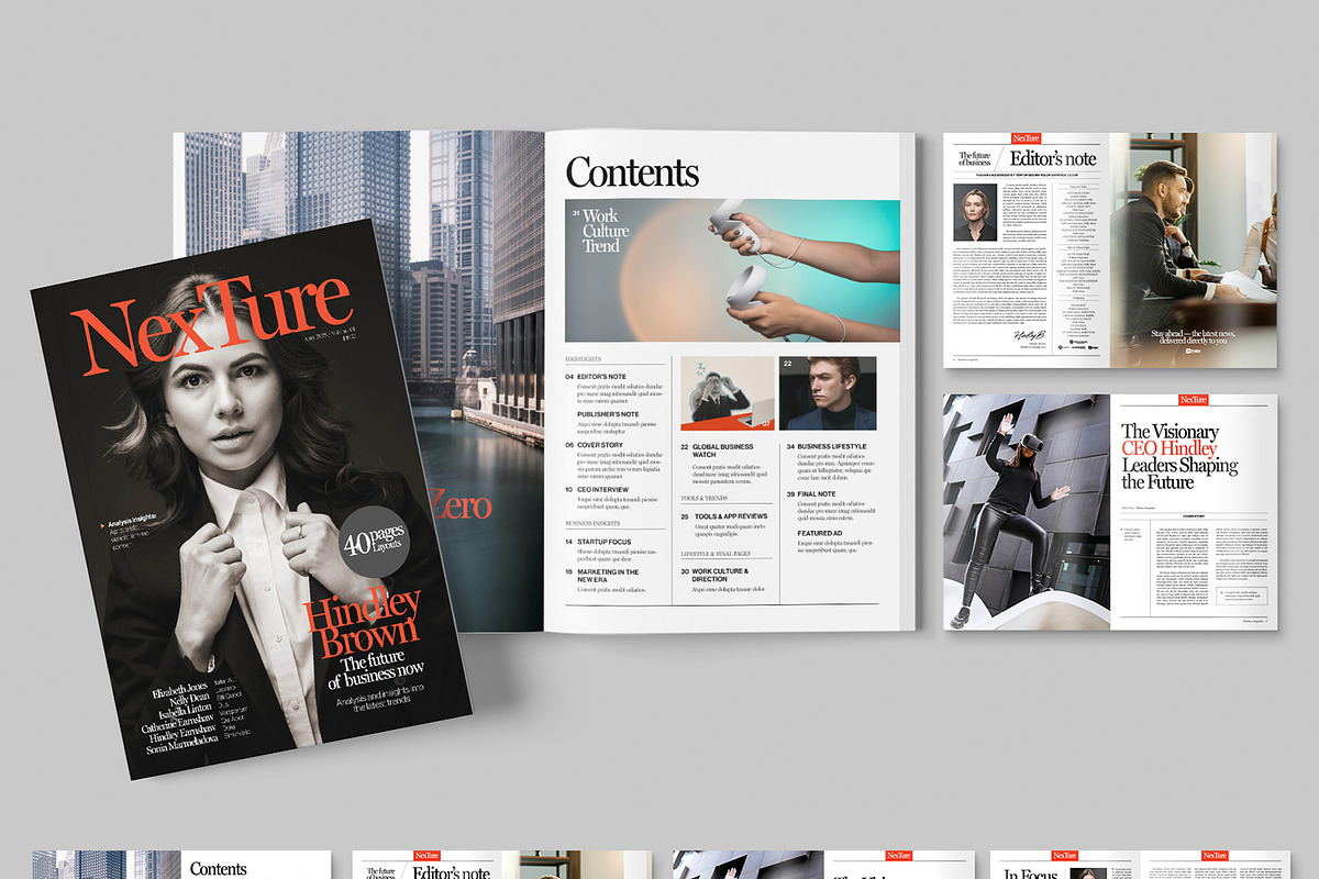 Business Magazine Template, a Magazine Template by BrandPacks (Photo 6 of 6)