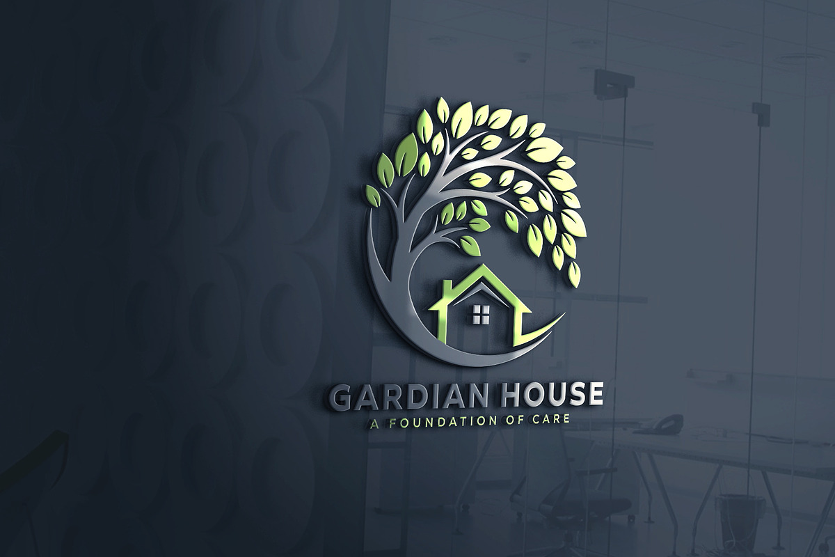 Guardian House & Tree Logo | Real Estate & Home Care preview 4