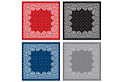 Bandanna print design set (vector), a Pattern Graphic by Bakhtiozin art graphic (Thumbnail 8 of 8)