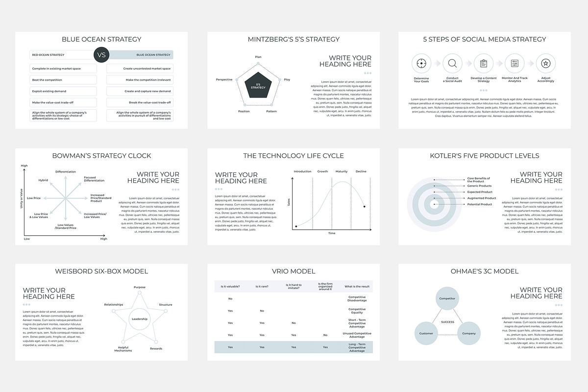 Business Strategy PowerPoint, a Presentation Template by JetzTemplates