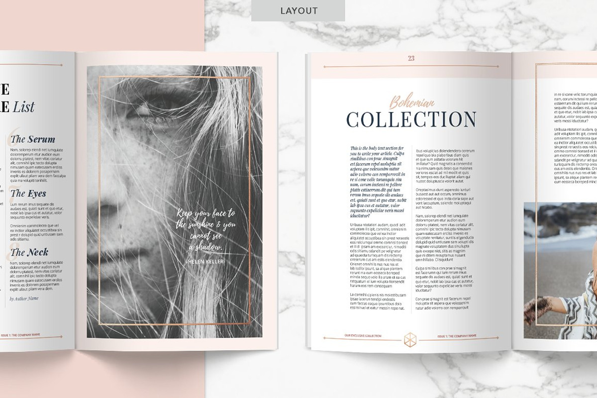 ROSE GOLD Magazine | PPT, a Presentation Template by Marigold Studios (Photo 4 of 8)