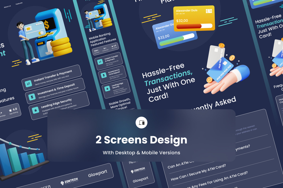 EzyPay – Digital Banking Landing, a Landing Page Template by trabaskriya (Photo 3 of 5)