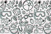Summer lover kit! +80 elements, a Texture Illustration by Andrea De Oliveira (Thumbnail 8 of 8)