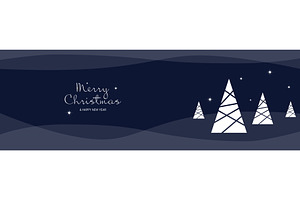 Merry Christmas Minimal Banner, a Templates & Theme by alexdndz