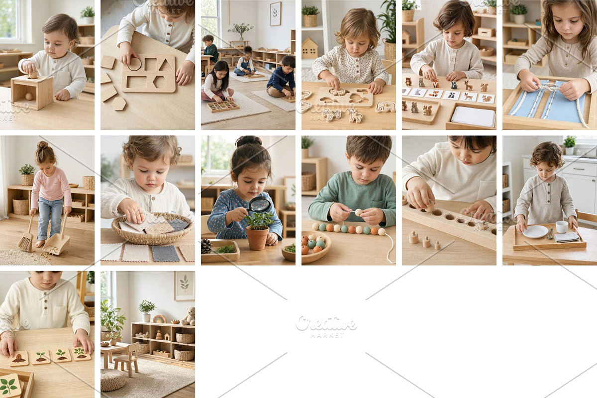 Montessori Play Stock Photo, a School & Education Photo by Selenique Studio (Photo 11 of 11)
