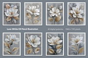 Luxe White Oil Floral Illustration, a Decorative Illustration by Housui Patterns (Thumbnail 6 of 17)