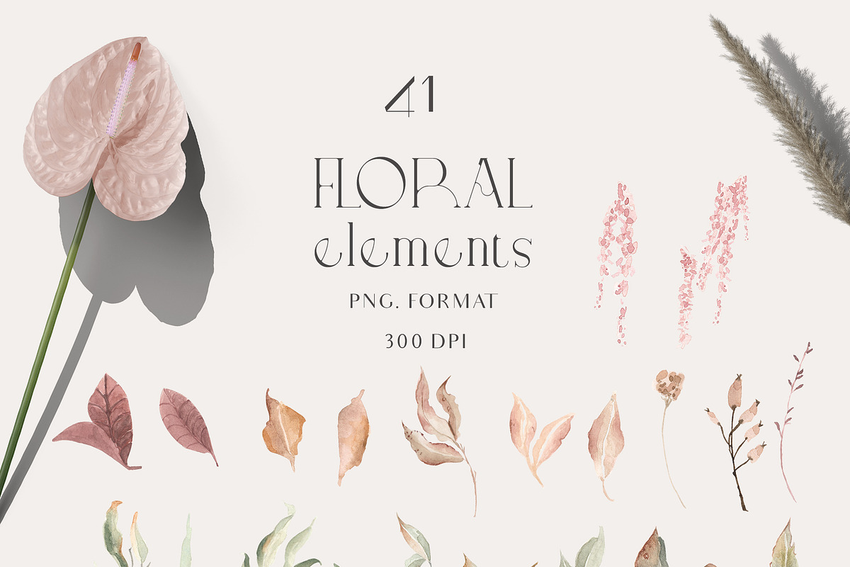 Boho Romance- Floral Set, an Illustration by Grace Noboa Illustrations (Photo 6 of 7)