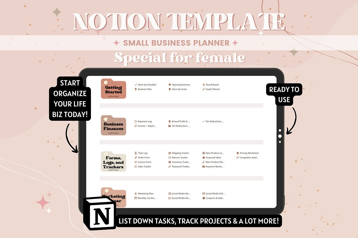 Notion Small Business Planner Template