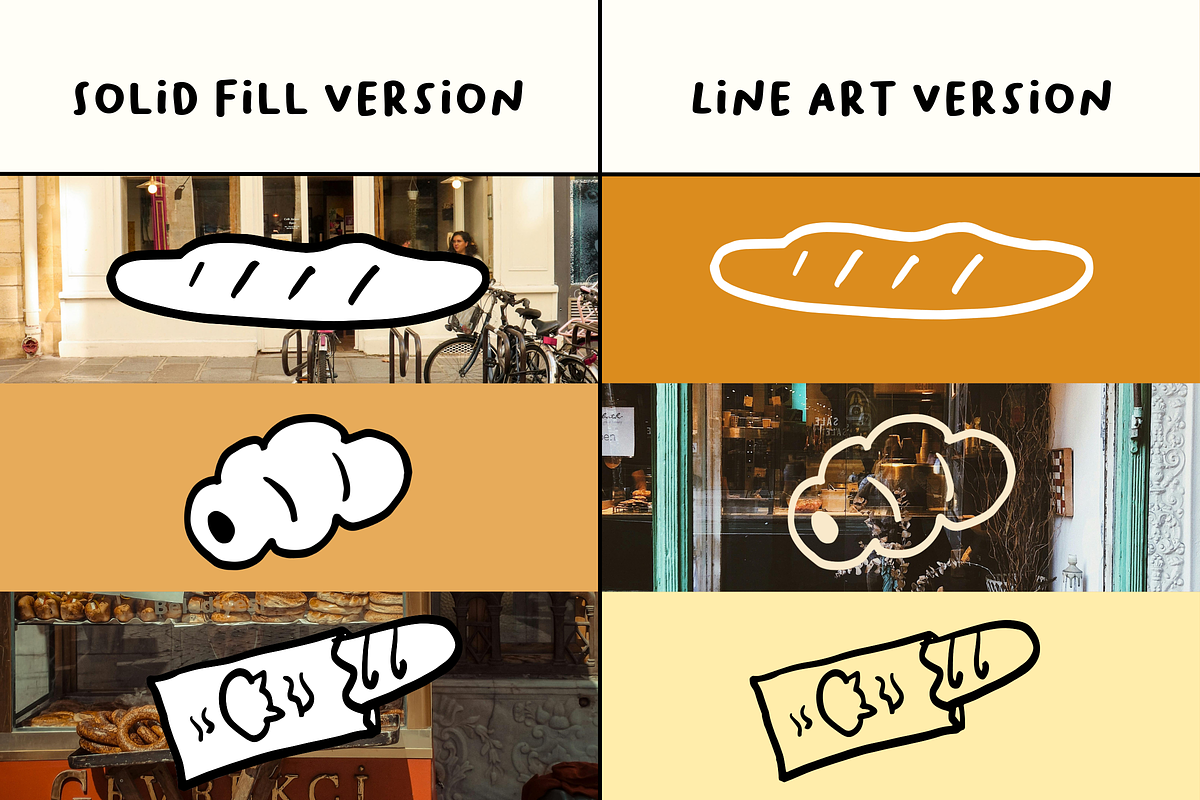140+ Bread & Bakery Hand-Drawn Set, a Food Illustration by The Journey Atelier (Photo 4 of 20)