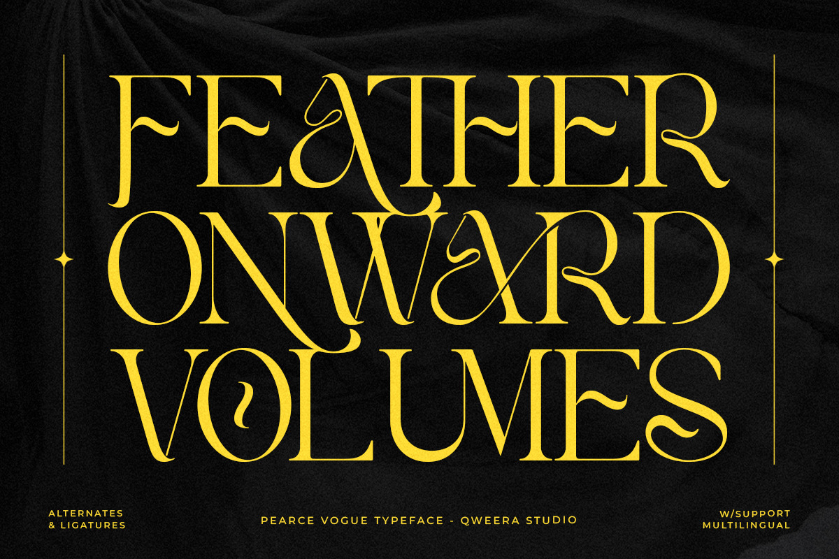 Pearce Vogue - Luxury Serif, a Serif Font by Qweera Studio (Photo 7 of 10)
