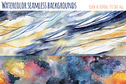 Watercolor seamless backgrounds, a Pattern Graphic by Shusha Guna Art (Thumbnail 2 of 4)