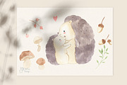 MOTHER AND BABY. Woodland animal, an Animal Illustration by OlliArtDesign (Thumbnail 11 of 14)