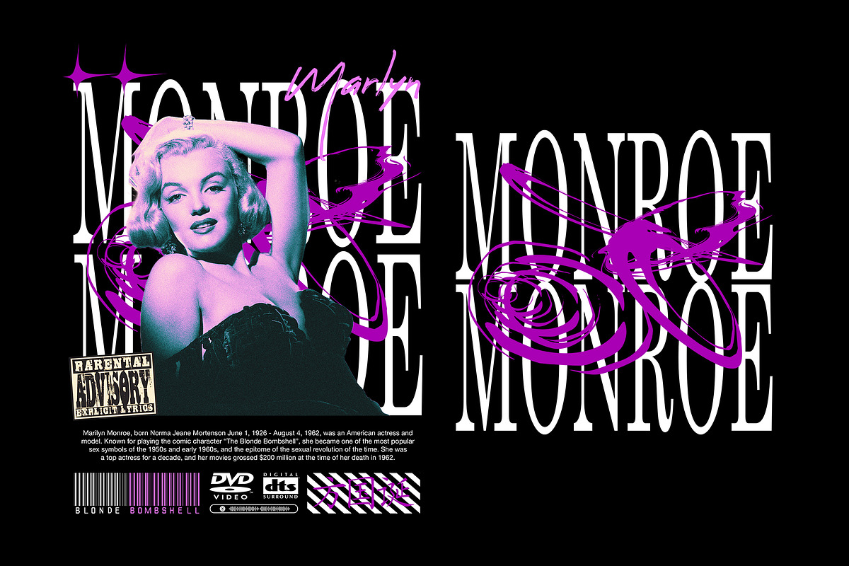 Retro Marilyn Monroe T-Shirt Design, an Object Graphic by Cmd Project (Photo 3 of 7)
