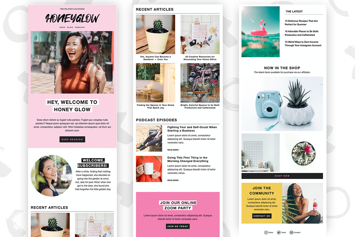 Email Newsletter Template Mailchimp, an Email Template by ltsdesigns (Photo 2 of 3)