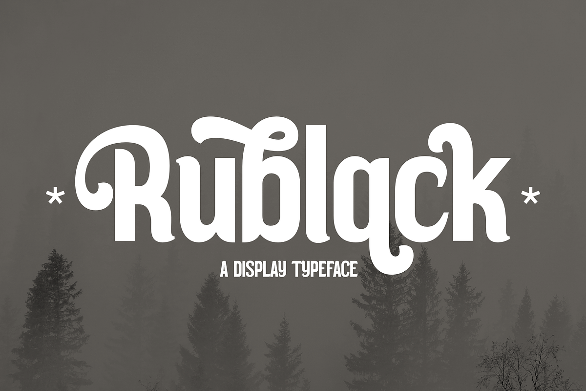 Rublack A Display Typeface Font, a Serif Font by Storytype Studio (Photo 1 of 13)