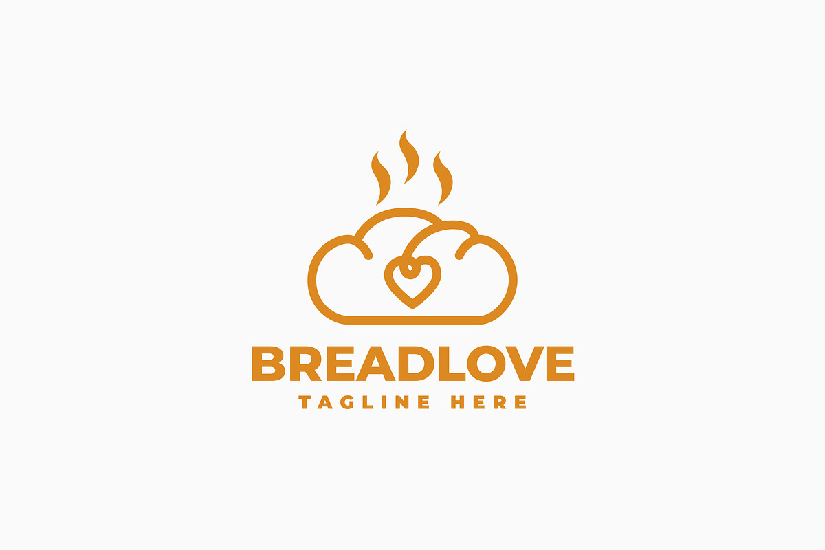 Bread Love Logo, a Branding & Logo Template by Zeer Graphic (Photo 2 of 2)