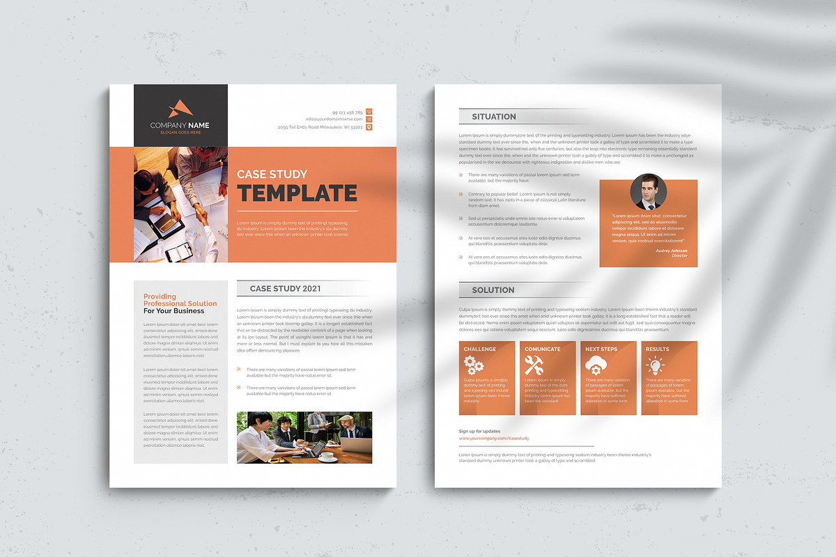 Case Study, a Print Template by TelaTemplates (Photo 3 of 3)