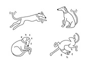 Cute doodle dogs (big collection), an Animal Illustration by Liz Pengilley Studio (Thumbnail 16 of 23)