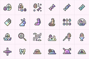Easter icon set, an Icon by OPALE (Thumbnail 2 of 12)