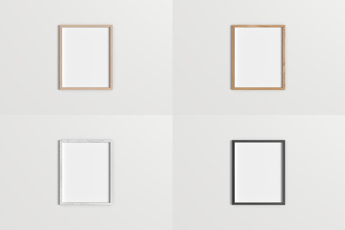 7x9 Inch Frame Mockup Kit, a Print Template by graphiccrew