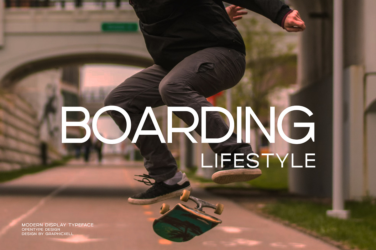 Guester Modern Sans Typeface, a Sans Serif Font by Graphicxell (Photo 2 of 5)