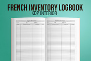 French Inventary Logbook Interior, a Templates & Theme by MatiArtShop (Thumbnail 1 of 2)