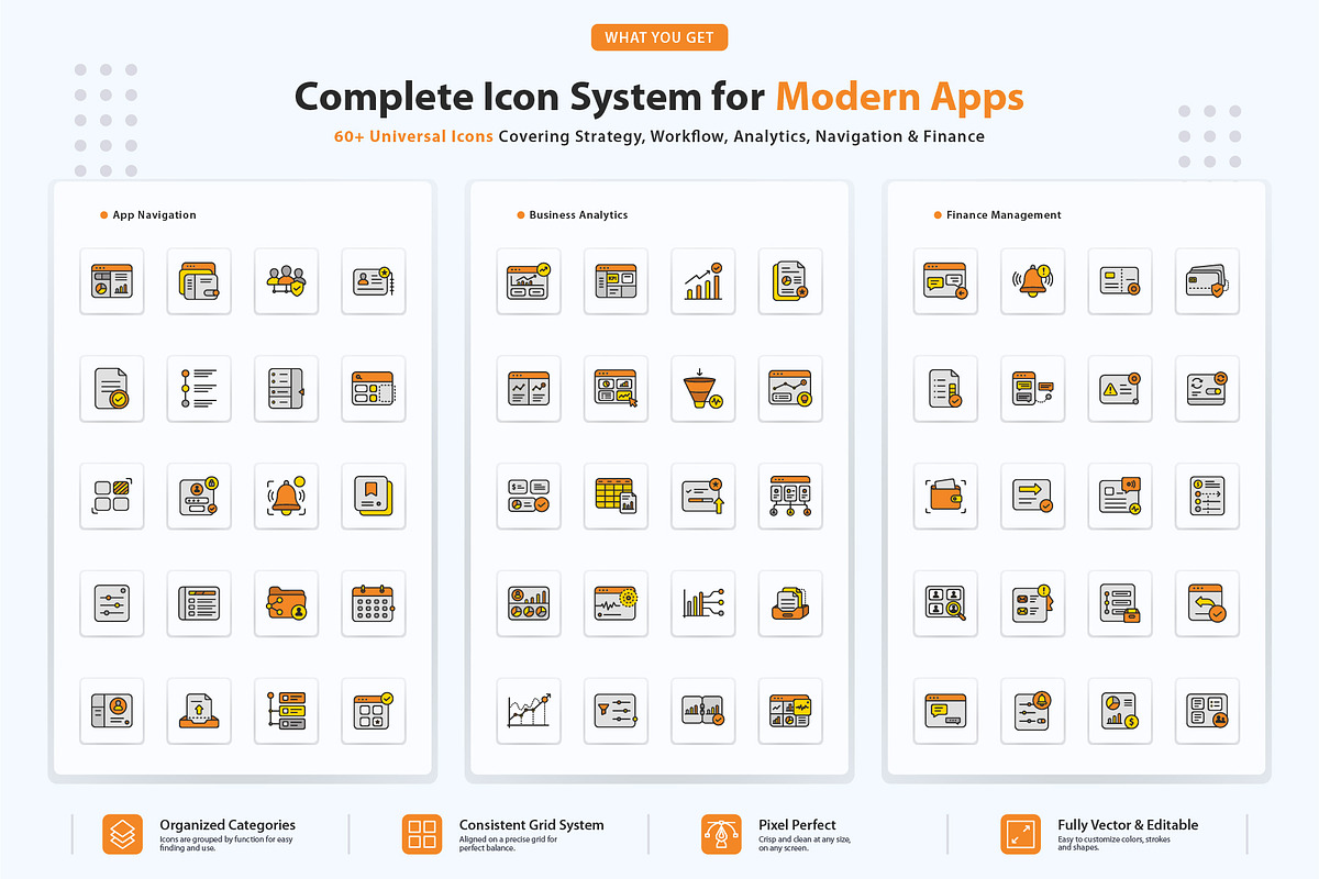 Strategic Planning Dashboard Icons, an Outline Icon by vexper (Photo 3 of 10)