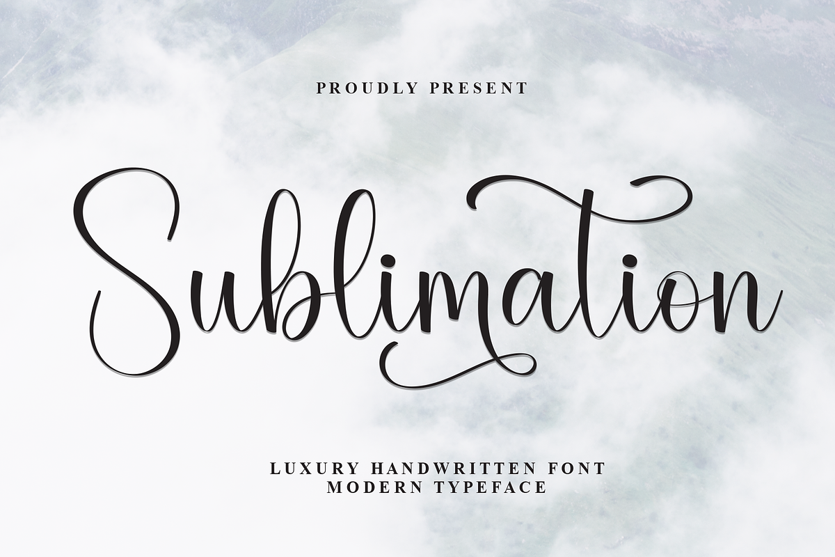 Sublimation | Script Font, a Handwritten Font by Scratchones (Photo 1 of 9)