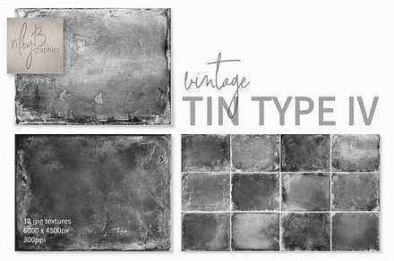 Vintage Tin Type Overlays IV, a Texture Graphic by rileyBgraphics